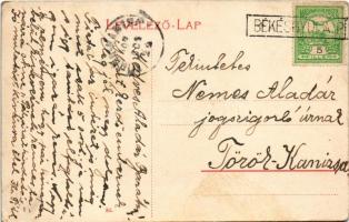 1907 Gyula, római katolikus főgimnázium. W. L. (?) 86. + "BÉKÉSGYULA P." (EK)