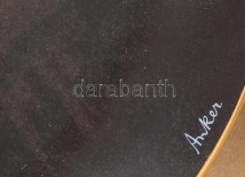 Lagenthal dísztányér, Albert Anker festményének reprodukciójával díszítve, jelzett, hibátlan, d: 23 ...