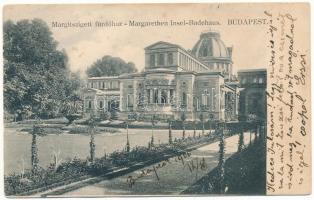 1906 Budapest XIII. Margitszigeti fürdőház. (ázott / wet damage)