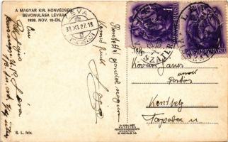 1938 Léva, Levice; bevonulás, katona lóháton. S.L. felvétele / entry of the Hungarian troops (EK)