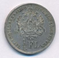 1860B 1/4Fl Ag "Ferenc József" T:XF patina Adamo M12