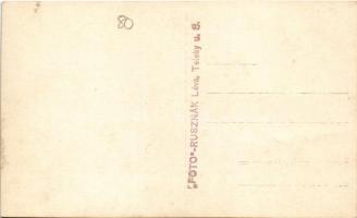 Léva, Levice; ünnepség télen, Medvegy Lajos cukrászdája, Jozef Engel és Syn, Lachky Elek, Kohn Miksa...