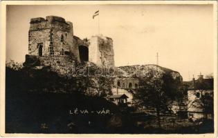 1939 Léva, Levice; vár. Dobrovitzky kiadása / castle. photo (ragasztónyom / glue mark)