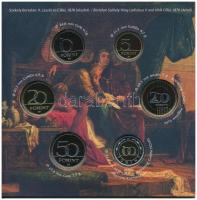 2024. 5Ft-200Ft (6xklf) forgalmi sor + 2024. "V. László aranyforintja" aranyozott Ag, jelz...