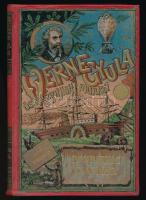 Verne, [Jules] Gyula: Bombarnac Claudius. Egy riporter jegyzőkönyve. Fordította Zempléni P. Gyula Budapest, 1907. Vass József könyvkiadó vállalata. 300p.   Verne Gyula (1828-1905) válogatott európai és ázsiai hősöket és kínai gonosztevőket felvonultató vasúti kalandregénye eredeti nyelven először folyóirat-folytatásokban, majd 1892-ben kötet alakjában jelent meg, ,,Claudius Bombarnac" címen. A regény cselekménye a Kaszpi-tengertől Pekingig húzódó vasúton megtörtént kalandokat jelenetezi, ál-holttesttel, pénzcsempészettel és kínai banditákkal, szokatlan módon a nem a helyzet magaslatán álló riporter elbeszélői pozíciójából. A regény első magyar kiadása Huszár Imre fordításában jelent meg (Franklin, 1894), a francia eredetiből származó 54 képpel. E képes kiadással versenyzett a századfordulón a Magyar Kereskedelmi Közlöny könyvkiadója által kibocsátott, illusztrált Bányai Elemér-fordítás, oldalszámozáson belül Vedrődi István tíz egész oldalas rajzával. A két Bombarnac-fordításhoz 1907-től csatlakozott a Zempléni P. Gyula-féle fordítás, Vas József kiadásában. Aranyozott, színes, illusztrált, vaknyomásos kiadói kartonkötésben. Jó példány