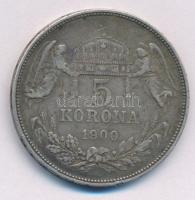 1900KB 5K Ag "Ferenc József" T:VF ph., patina Adamo K7