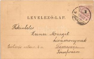 1898 (Vorläufer) Segesvár, Schässburg, Sighisoara; látkép. Zeidner H. kiadása, Schäser A. fénynyomdá...