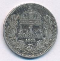1912KB 1K Ag "Ferenc József" T:VF patina Adamo K5.1