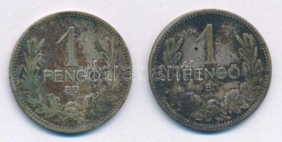 1926-1927. 1P Ag (2xklf) T:VF,F patina
Adamo P6
