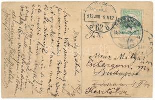 1912 Rózsahegy, Ruzomberok; Panská ulica, synagoga / Úri utca, zsinagóga. Klimácek Sándor kiadása / ...