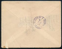 1890 Színesszámú 5kr látványosan képbe fogazva levélen "SZÖLLŐS GYÖRÖK" / 5kr with shifted...