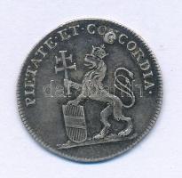 Habsburg Birodalom 1790. "II. Lipót pozsonyi koronázása" Ag koronázási zseton. "LEOPO...