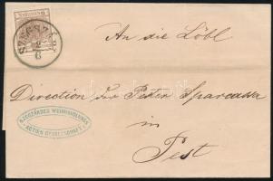 1858 6kr levélen "SZEGZÁRD" - Pest / Mi 4 on cover