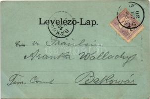 1900 Stájerlak, Steierlak, Stájerlakanina, Steierdorf, Anina; látkép este holdfényben. Hollschütz / ...