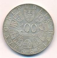 Ausztria 1977. 100Sch Ag "1200 éves a Kremsmünsteri apátság" T:AU,XF patina Austria 1977. ...