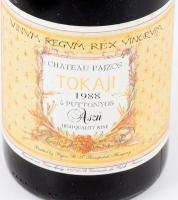 1988 Tokaji aszú 5 puttonyos, Chateau Pajzos, 0,5 l, bontatlan palack bor /// 1988 Tokaji Aszú 5 Put...