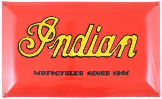 Indian motorcycles 1901 zománc tábla. Jó állapotban 42x26 cm