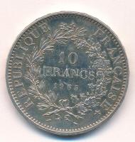 Franciaország 1967. 10Fr Ag "Herkules csoport" T:AU kis patina France 1967. 10 Francs Ag "Hercules group" C:AU small patina Krause KM#932
