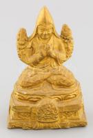 Tsongkhapa műgyanta szobor, m: 9 cm