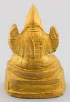 Tsongkhapa műgyanta szobor, m: 9 cm