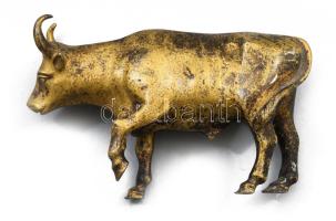 Bronz marha szobor, talpán illesztőpontokkal, 9x5,5 cm