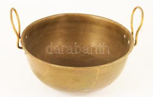 Réz habüst, d: 25,5 cm