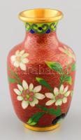 Kínai cloisonne váza, m: 8 cm