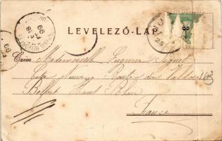 1899 (Vorläufer) Arad, Újarad, Aradul Nou; Skultéty síremlék, Római katolikus templom a főúton. Mayr...