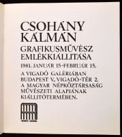 Csohány Kálmán kiállítási katalógus, Vigadó Galéria, 1981 január 15 - február 15. Fekete-fehér képan...