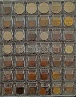 Vegyes, mintegy 150db-os magyar és külföldi érmékből álló tétel használt állapotú berakóban, közte Habsburg Cu krajcárok, illetve Ausztria 1958-1973. 10Sch Ag (3xklf), és hamis befektetési ezüst érem T:vegyes Mixed, ~150pcs Hungarian and foreign coin lot in a used condition holder, within Habsburg Cu Kreuzers, and Austria 1958-1973. 10 Schilling Ag (3xdiff) and a fake silver medal C:mixed