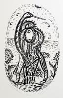 Olvashatatlan jelzéssel: Lény (olvashatatlan címmel). Litográfia, papír. Számozott (10/4). 38x23,5 cm