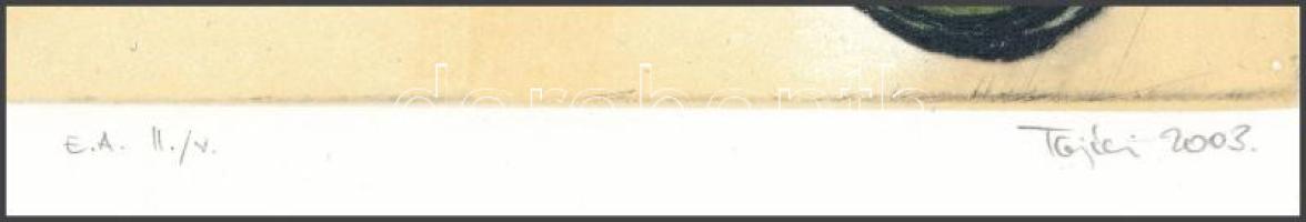 Terjék Eszter (-): Őszi örvények III., 2003. Litográfia, papír. Művészpéldány E.A. II./V számozással...