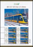 2025 BKV 2227 CAF Urbos 3/5 villamos megszemélyesített hatos kisív dísztokban