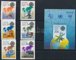 1983 Hírközlési világév vágott sor és blokk