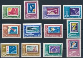 1963 A szocialista országok postaügyi minisztereinek értekezlete vágott sor (ráncok) / Mi 1907-1918 imperforated set (creases)