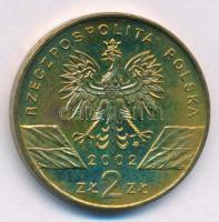 Lengyelország 2002. 2Zl sárgaréz "Mocsári teknős (Elmys orbicularis)" T:UNC,AU Poland 2002. 2 Zlotych Brass "European Pond Turtle (Elmys orbicularis)" C:UNC,AU Krause Y#427