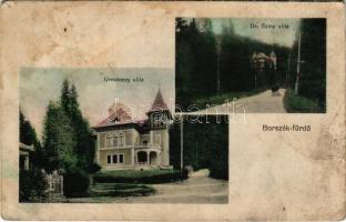 Borszékfürdő, Baile Borsec; Urmánczy és Dr Sziny villa / villas (fl)