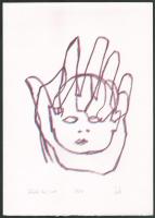 Olvashatatlan jelzéssel: Kézfej (olvashatatlan címmel), 2004. Szitanyomat, papír, jelzett, számozott (XI/XVI), 23×18 cm