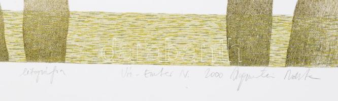 Augusztin Márta (1976): Víz-ember IV, 2000. Litográfia, papír, jelzett, művészpéldány EA. XI/III szá...