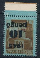 1945 Kisegítő 10P/80f fordított felülnyomással (25.000)