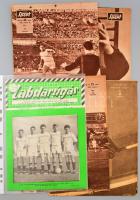 cca 1960-1970 Vegyes sport újság tétel, az egyik borítóján Fenyvesi Máté labdarúgó aláírásával