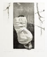 Voot Darja (-): Halál II, 2007. Aquatinta, papír, jelzett, 3/9 számozással. 27,5x24 cm