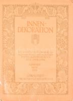 Innendekoration belsőépítészeti folyóirat 1923 novemberi száma, gazdag fekete-fehér képanyaggal