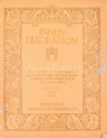 Innendekoration belsőépítészeti folyóirat 1923 decemberi száma, gazdag fekete-fehér képanyaggal