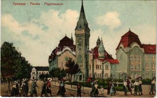 1915 Temesvár, Timisoara; Belváros, Piarista főgimnázium / grammar school + "KATONAI ELLENŐRZŐ BIZOTTSÁG (EK)