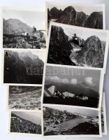 Modern fekete-fehér fotó tétel, közte cca 23 darab Magas Tátra fotóval