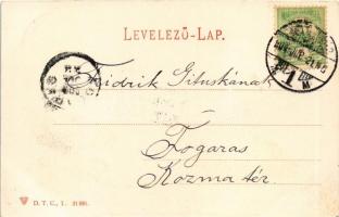 1904 Kolozsvár, Cluj; Pályaudvar, vasútállomás. D. T. C., L. 21881. / railway station