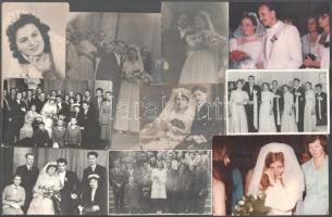 25 darab esküvői fotó, klf méretben