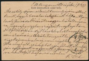 1871 2kr díjjegyes levelezőlap "ESZTERGOM"