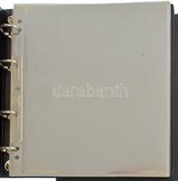 "NUMIS" zöld műbőr négygyűrűs bankjegytartó album tokkal + 21db osztatlan berakólappal. Új...